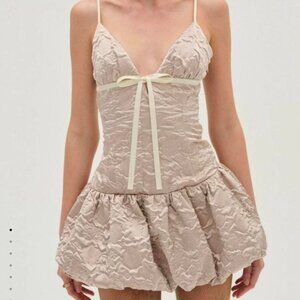 For Love & Lemons Women's Pink and Tan Dress